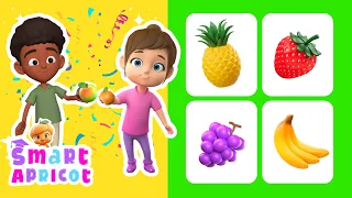 Learn Fruits + Sing-Along Fruit Name Song - Kids Education English Vocabulary