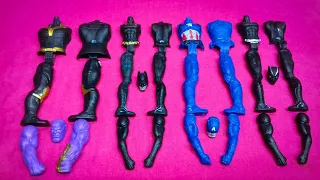 AVENGERS TOYS ASSAMBLE, SUPERHERO, BLACK PANTHER, CAPTAIN AMERICA, BAT-MAN, THANOS