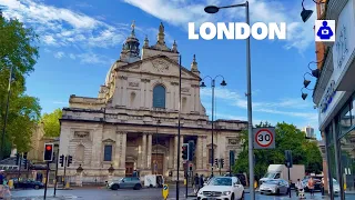 London Summer Walk 🇬🇧 SOUTH KENSINGTON, London Oratory to Harrods. Central London Walking Tour. HDR