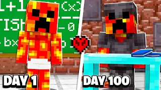 I Made Baby Preston Survive 100 Days in Hardcore Minecraft School!
