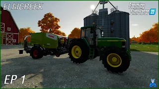 ZAČETKI NA KMETIJI! | Farming Simulator 22 - Elmcreek | Epizoda 1