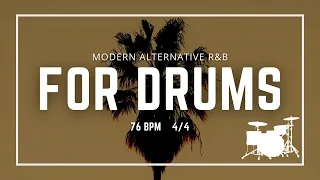 Modern Alternative R&B Backing Track For Drums // 76 BPM // G Minor