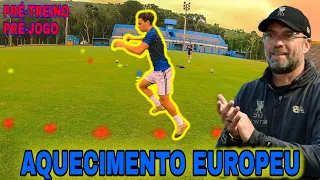 AQUECIMENTO ARTICULAR DOS CLUBES EUROPEUS - EXERCÍCIOS COM E SEM BOLA (PRÉ-JOGO)