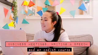 day in the life of a YouTuber at university vlog || a business student learning to code