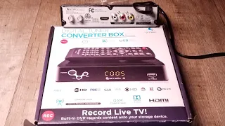 HOW TO SETUP A HD DIGITAL TUNER CONVERTER BOX WITH HDMI OUTPUT REVIEW | Record Live TV!