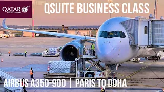 Qatar Airways QSuite Business Class Airbus A350-900 | Paris to Doha