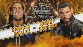 #wwe2k23  NXT STAND & DELIVER | GRAYSON WALLER VS JOHNNY GARGANO