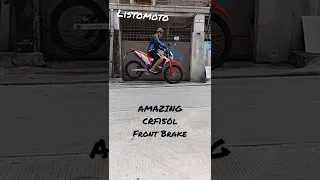 our first stopie nose wheelie endo with crf150L