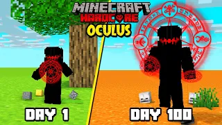 i Survived 100 days As A OCULUS in DARK HEROES in Minecraft Hardcore HINDI