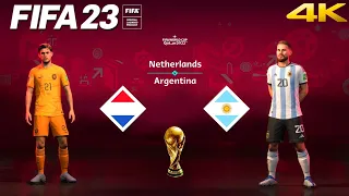 FIFA 23 - Netherlands vs. Argentina - FIFA World Cup Qatar Final | PS5™ Gameplay [4K 60FPS] Next Gen