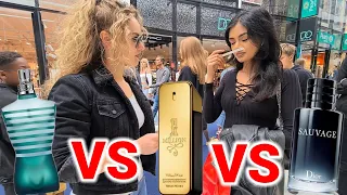 Women React to Paco Rabanne 1 Million, Dior Sauvage & JPG Le Male 💥 Fragrance Street Reaction