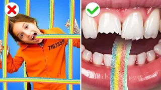 How to Sneak Candy into Jail! *Amazing Food Hacks & Funny Situations*