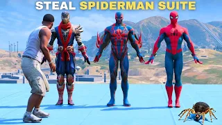 Gta 5 I Stole Every Spider Man's SUIT From Spider MAN in Gta 5