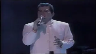Chamada da reapresentação do Show Amigos de 1997 com exibição dia 18/02/1998 na Rede Globo