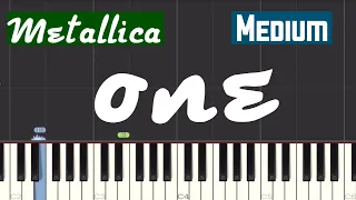 Metallica - One Piano Tutorial | Medium