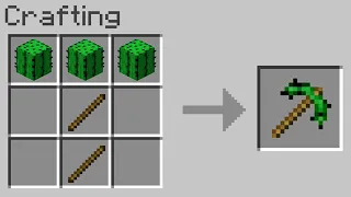 Minecraft but you can craft pickaxes out of any block...