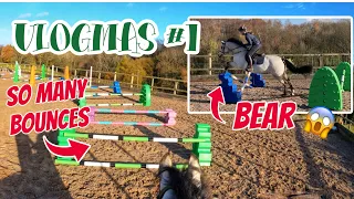 JUMPING ALL OF MY JUMPS AS BOUNCES ON BEAR ~ Vlogmas Day 1