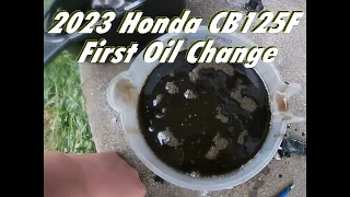 2023 Honda CB125F First Oil Change