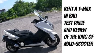 Yamaha T-Max 530 in Bali, test drive and review of the king of maxi-scooter