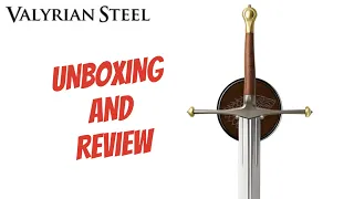Game Of Thrones Ice Sword Unboxing and Review - Valyrian Steel