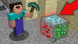 Minecraft NOOB vs PRO : NOOB FOUND THIS SECRET MULTI ORES BLOCK IN MINE! Challenge 100% trolling