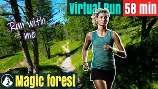 2022 Magic Forest | Trail Running Video for Treadmill Workouts | Virtual Run #27 Switzerland