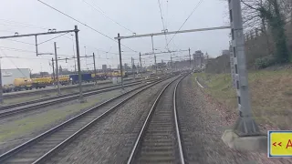 Riding with the train driver from Utrecht to Zwolle. (Without speedometer)