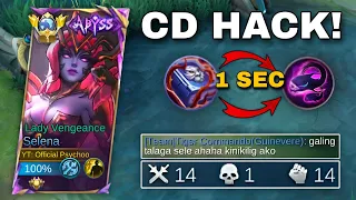 14 KILLS!  SELENA 1 SECOND CD HACK IS REAL (BEST BUILD) | TOP GLOBAL SELENA