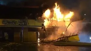 SAN JOSE FIRE: Raw video of building destroyed by 2-alarm San Jose Fire