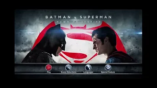Batman v Superman: Dawn of Justice (2016) - Dvd Menu Walkthrough