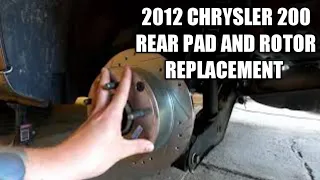 2012 chrysler 200 rear brakes