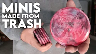 Making Disc Golf Minis out of Trash (and how to get one!)