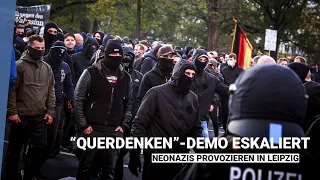 Neonazis bei der "Querdenken"-Demo am 7.11. in Leipzig.