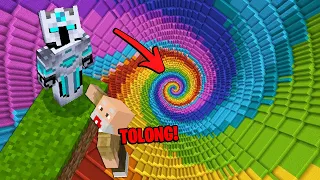 MUSTAHIL HANYA 1 ORANG YANG BISA TAMATIN DROPPER SURGA PELANGI DI MINECRAFT!!!