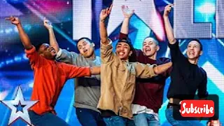 Golden buzzer act Boyband are back-flipping AMAZING! Audition Week 2 | Britain's Got Talent