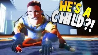 WHAT HAVE WE DISCOVERED? (THE NEIGHBOR IS A CHILD!?) | Hello Neighbor Modding + Secret Ending