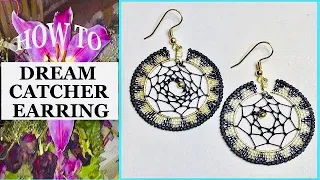 Dream Catcher Earrings - Beading Tutorial - Jewelry Making