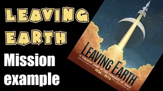 Leaving Earth (Boardgame) - How to play Pt.2 - Mission example