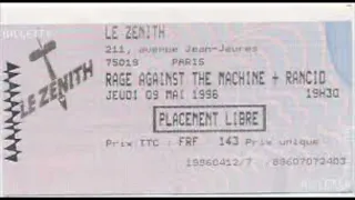 Rage Against the Machine - Live at Le Zenith, Paris France - 1996.05.09 [Full Show Audio]