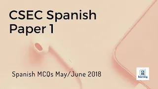 CSEC Spanish P1 | Listening Comprehension ONLY | May/June 2018