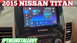 2015 nissan titan radio removal and pioneer touchscreen install