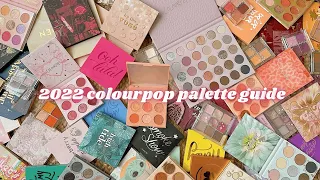 2022 COLOURPOP PALETTE GUIDE ✨ 80+ PALETTES!