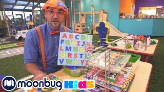 Blippi Visits Whiz Kids Playland | @Blippi | Moonbug Literacy