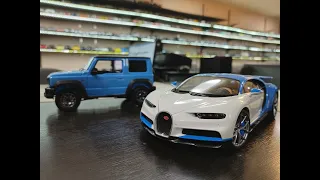 1:18 Diecast Review Unboxing Bugatti Chiron by GT Autos/Welly and Suzuki Jimny by LCD Models