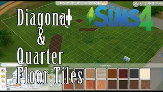 SIMS 4 How To: Diagonal & Quarter Floor Tiles