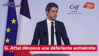 Gabriel Attal dénonce une déferlante antisémite