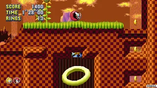 Sonic Mania Plus (Encore Mode) - Green Hill Zone Act 1 Special Stage Rings
