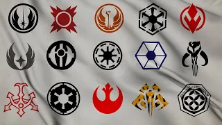 EVERY STAR WARS FACTION THEME with their waving flags – from the First Jedi Order to the Final Order