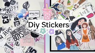 Diy BTS stickers/ diy stickers/bts homemade stickers# shorts# bts