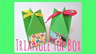 Triangle gift box tutorial